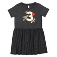thumbnail image 1 of Inktastic 3rd Birthday Outer Space Theme Girls Toddler Dress, 1 of 5