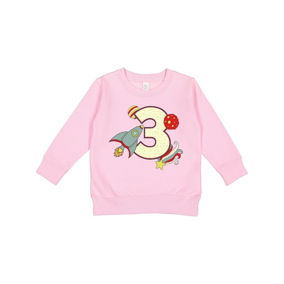 Inktastic 3rd Birthday Outer Space Theme Toddler Sweatshirt