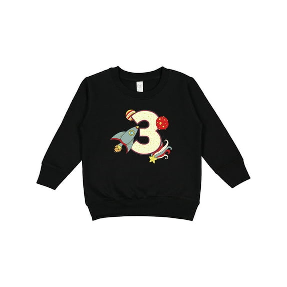 Inktastic 3rd Birthday Outer Space Theme Toddler Sweatshirt
