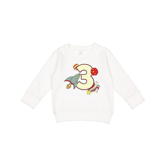 Inktastic 3rd Birthday Outer Space Theme Toddler Sweatshirt