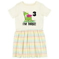 thumbnail image 1 of Inktastic 3rd Birthday Girl Dragon Girls Toddler Dress, 1 of 5