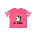 thumbnail image 1 of Inktastic 3rd Birthday Penguin 3 Year Old Girl Girls Toddler T-Shirt, 1 of 5