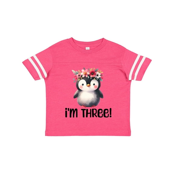 Inktastic 3rd Birthday Penguin 3 Year Old Girl Girls Toddler T-Shirt