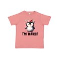 thumbnail image 1 of Inktastic 3rd Birthday Penguin 3 Year Old Girl Girls Toddler T-Shirt, 1 of 5