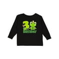 thumbnail image 1 of Inktastic 3rd Birthday Prince Frog Boys Long Sleeve Toddler T-Shirt, 1 of 5