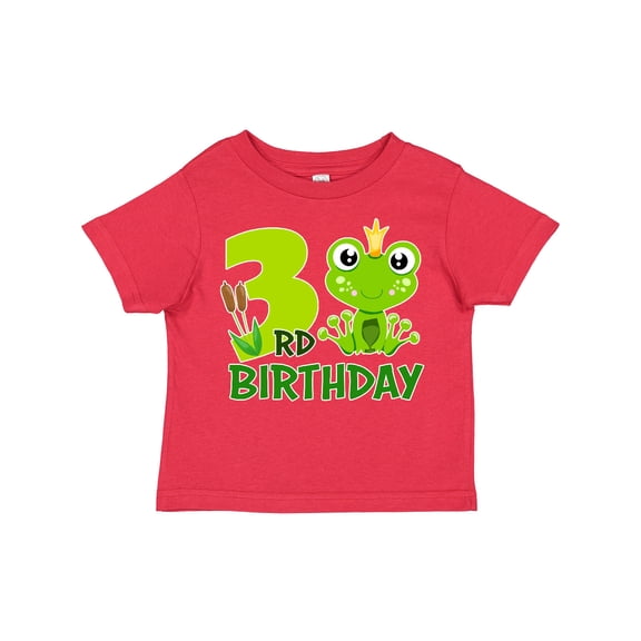 Inktastic 3rd Birthday Prince Frog Boys Toddler T-Shirt