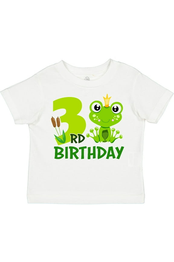 3rd Birthday Prince Frog Boys Toddler T-Shirt