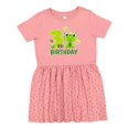 thumbnail image 1 of Inktastic 3rd Birthday Princess Frog Girls Toddler Dress, 1 of 5