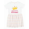 thumbnail image 1 of Inktastic 3rd Birthday Princess I'm Three Girls Toddler Dress, 1 of 5