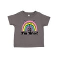 thumbnail image 1 of Inktastic 3rd Birthday Rainbow 3 Year Old Girl Girls Toddler T-Shirt, 1 of 5