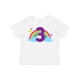 thumbnail image 1 of Inktastic 3rd Birthday Rainbow Number 3 Girls Toddler T-Shirt, 1 of 5