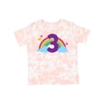 thumbnail image 1 of Inktastic 3rd Birthday Rainbow Number 3 Girls Toddler T-Shirt, 1 of 5