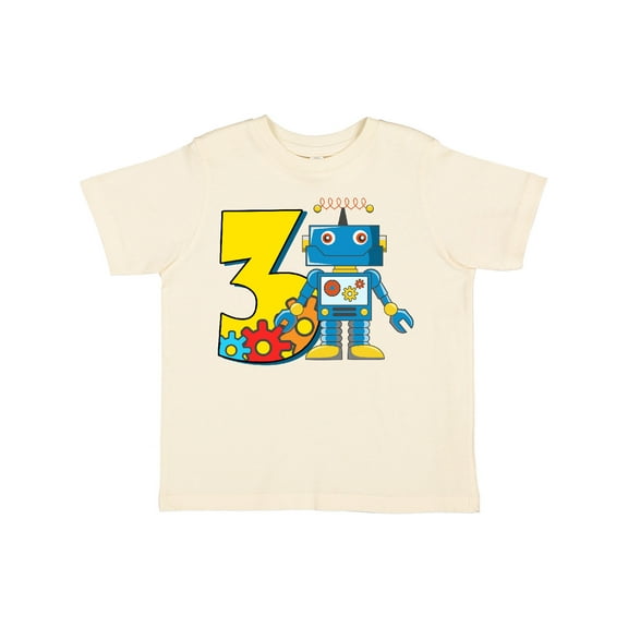 Inktastic 3rd Birthday Robot Boys or Girls Toddler T-Shirt