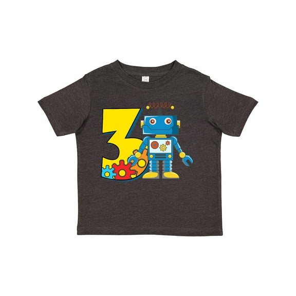 Inktastic 3rd Birthday Robot Boys or Girls Toddler T-Shirt