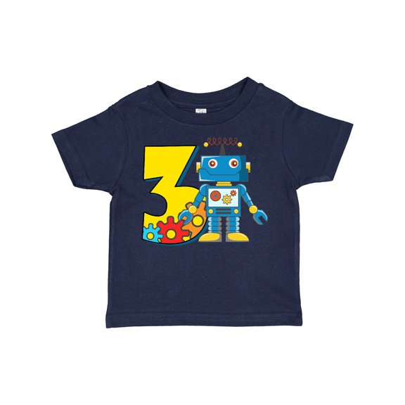 Inktastic 3rd Birthday Robot Boys or Girls Toddler T-Shirt