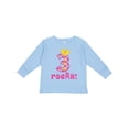 thumbnail image 1 of Inktastic 3rd Birthday Rocks Princess 3 Year Old Girls Long Sleeve Toddler T-Shirt, 1 of 5
