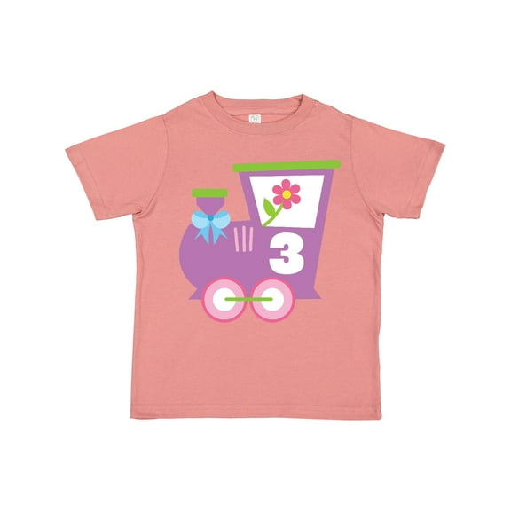 Inktastic 3rd Birthday Train 3 Year Old Girl Boys or Girls Toddler T-Shirt