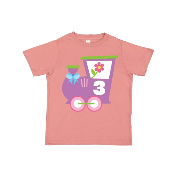 Inktastic 3rd Birthday Train 3 Year Old Girl Boys or Girls Toddler T-Shirt
