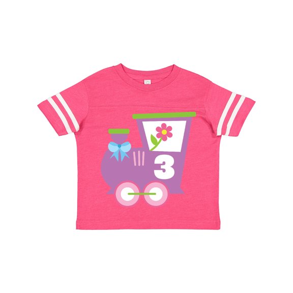 Inktastic 3rd Birthday Train 3 Year Old Girl Boys or Girls Toddler T-Shirt