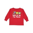 thumbnail image 1 of Inktastic 3rd Birthday Train Boys Long Sleeve Toddler T-Shirt, 1 of 5