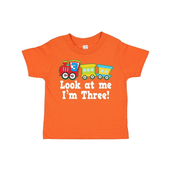 Inktastic 3rd Birthday Train Boys Toddler T-Shirt