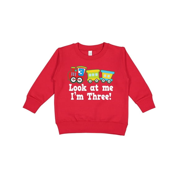 Inktastic 3rd Birthday Train Toddler Sweatshirt