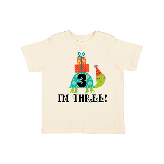 Inktastic 3rd Birthday Turtle 3 Year Old Boys or Girls Toddler T-Shirt
