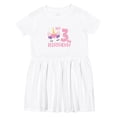 thumbnail image 1 of Inktastic 3rd Birthday Unicorn Girls Toddler Dress, 1 of 5
