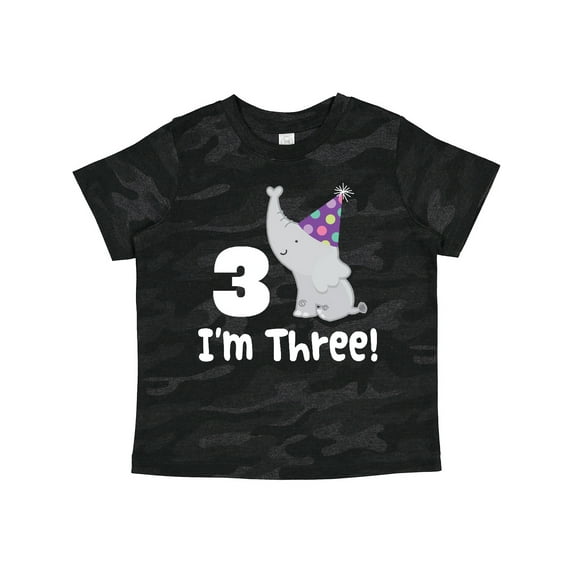 Inktastic 3rd Birthday Zoo Elephant Childs Boys or Girls Toddler T-Shirt