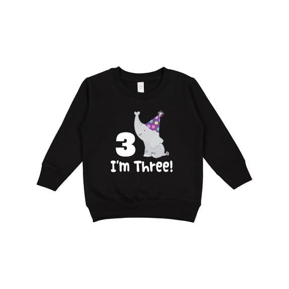 Inktastic 3rd Birthday Zoo Elephant Childs Toddler Sweatshirt