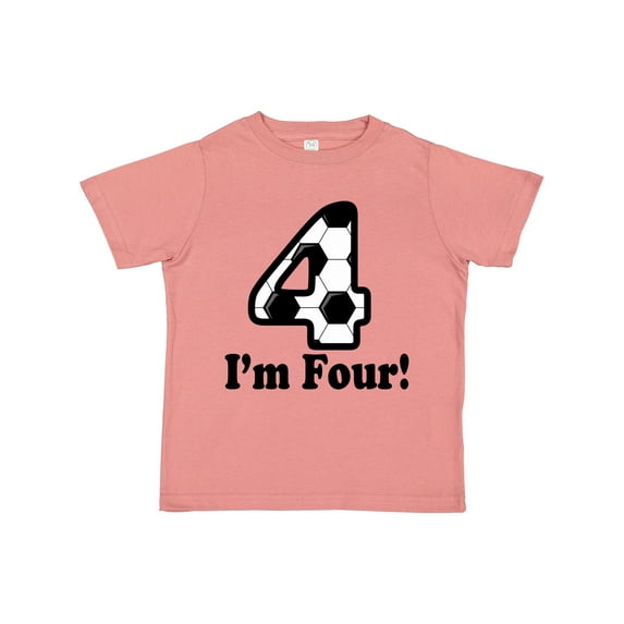 Inktastic 4 Year Old Soccer Party 4th Birthday Boys or Girls Toddler T-Shirt