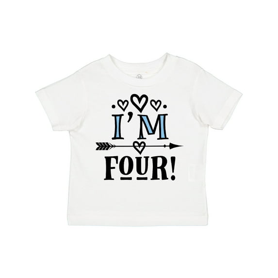 Inktastic 4th Birthday 4 Year Old Arrow Girls Toddler T-Shirt