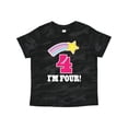 thumbnail image 1 of Inktastic 4th Birthday 4 Year Old Girls Rainbow Star Girls Toddler T-Shirt, 1 of 5