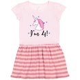 thumbnail image 1 of Inktastic 4th Birthday Cute Unicorn Gift Toddler Girl Dress, 1 of 4
