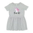 thumbnail image 1 of Inktastic 4th Birthday Cute Unicorn Girls Toddler Dress, 1 of 5