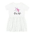 thumbnail image 1 of Inktastic 4th Birthday Cute Unicorn Girls Toddler Dress, 1 of 5