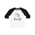thumbnail image 1 of Inktastic 4th Birthday Cute Unicorn Girls Toddler T-Shirt, 1 of 5