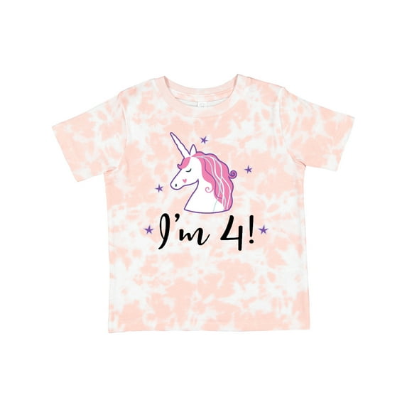 Inktastic 4th Birthday Cute Unicorn Girls Toddler T-Shirt