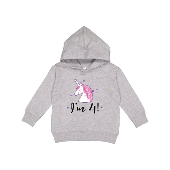 Inktastic 4th Birthday Cute Unicorn Toddler Hoodie