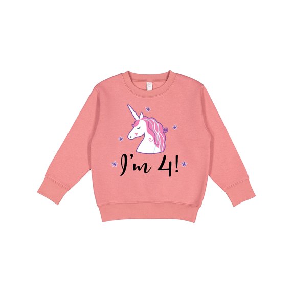 Inktastic 4th Birthday Cute Unicorn Toddler Sweatshirt