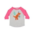 thumbnail image 1 of Inktastic 4th Birthday Dinosaur Boys or Girls Toddler T-Shirt, 1 of 5