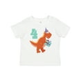 thumbnail image 1 of Inktastic 4th Birthday Dinosaur Boys or Girls Toddler T-Shirt, 1 of 5