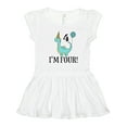 thumbnail image 1 of Inktastic 4th Birthday Dinosaur Party 4 Year Old Girls Toddler Dress, 1 of 5