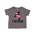 thumbnail image 1 of Inktastic 4th Birthday Flamingo Girls Toddler T-Shirt, 1 of 5