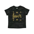 thumbnail image 1 of Inktastic 4th Birthday Gold 4 Year Old Boys or Girls Toddler T-Shirt, 1 of 5