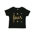 thumbnail image 1 of Inktastic 4th Birthday Gold 4 Year Old Boys or Girls Toddler T-Shirt, 1 of 5