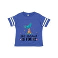 thumbnail image 1 of Inktastic 4th Birthday Mermaid Tail Girls Gift Toddler Toddler Girl T-Shirt, 1 of 4