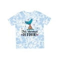 thumbnail image 1 of Inktastic 4th Birthday Mermaid Tail Girls Girls Toddler T-Shirt, 1 of 5