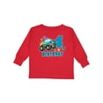 thumbnail image 1 of Inktastic 4th Birthday Monster Truck Boys Long Sleeve Toddler T-Shirt, 1 of 5