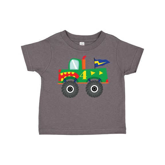 Inktastic 4th Birthday Truck Boys Toddler T-Shirt